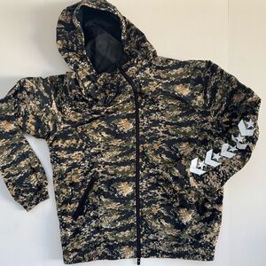 Converse Camouflage Zip Up Windbreaker Jacket